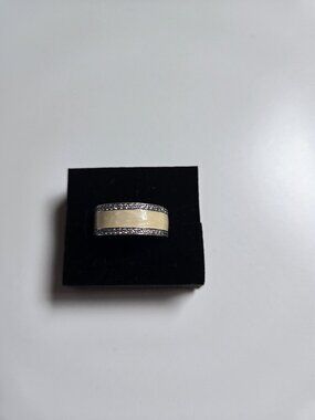 Pandora silver enamel cubic zirconia ring